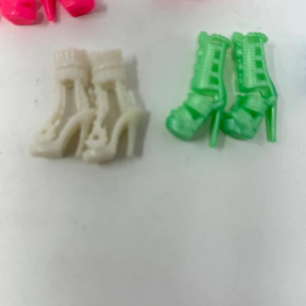 Unbranded Barbie Size Doll Shoes Lot 60 Pairs Heels Boots Sandals Multicolor Y2K